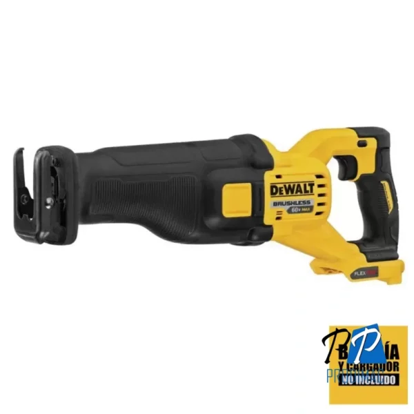 Sierra Sable Reciprocante 60V Flexvolt XR V.V. (Sin Baterías / Sin Cargador) Dewalt DCS389B-B3