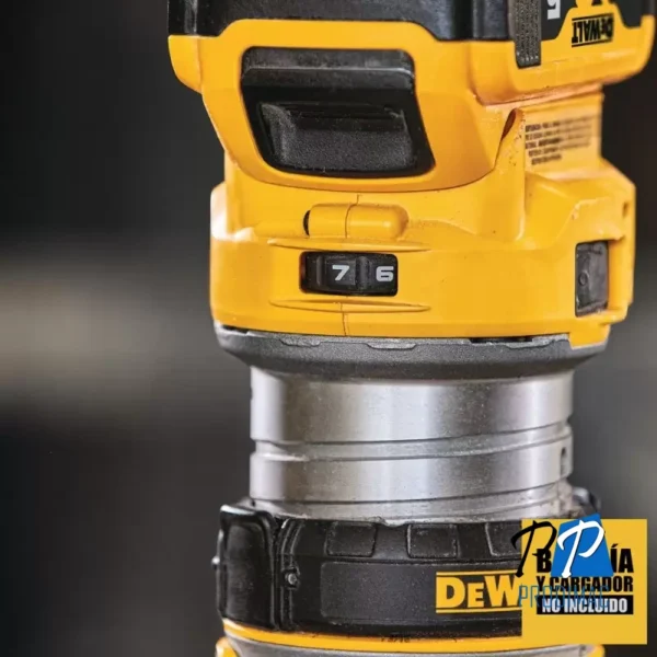 Ruteadora Fresadora 1/4" 20V Xr Baretool (Sin Baterias ni Cargador) Dewalt DCW600B