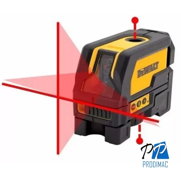 Nivel Láser Cruz y Punto de Plomada Luz Roja 50 Mts Dewalt DW0822