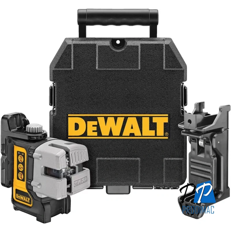 Nivel Láser de 3 Líneas Luz Roja 30 Mts Dewalt DW089K