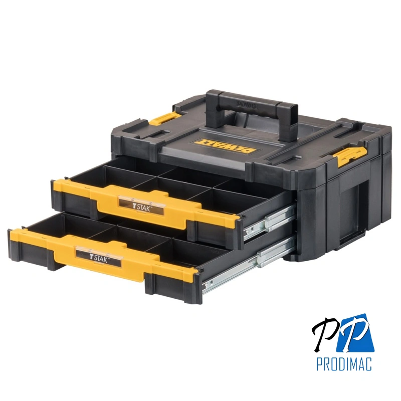 Organizador de Herramientas de dos Gavetas Tstak Dewalt DWST17804