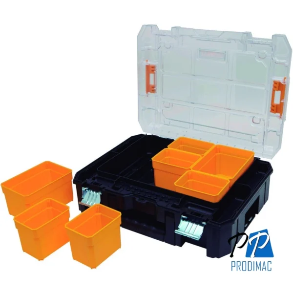 Organizador de Herramientas con Tapa Transparente Tstak Dewalt DWST17805