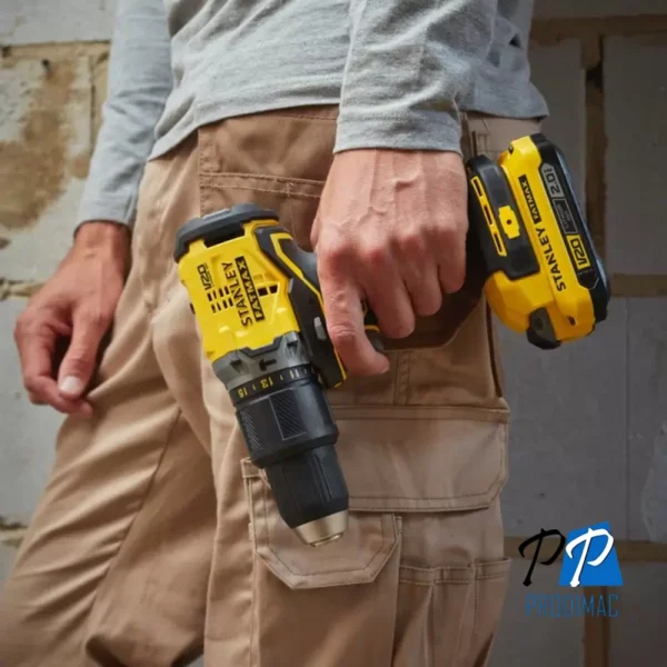 Taladro Percutor 1/2" 20V Fatmax 60Nm 2 Bat 1.5 Ah Stanley SBD715C2K-B2