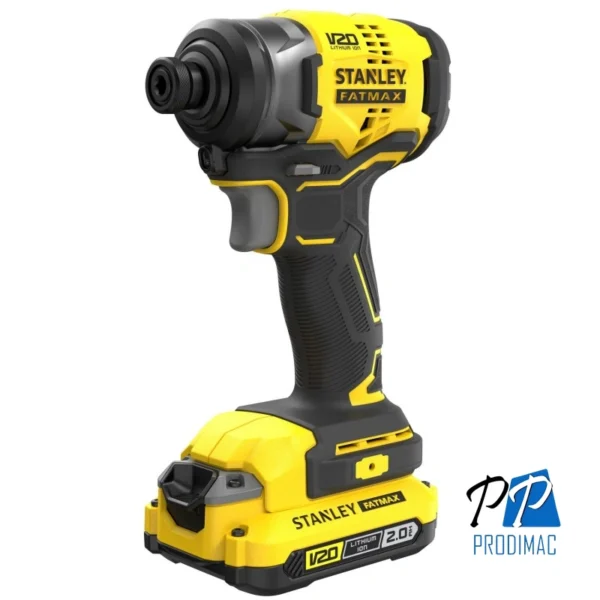 Taladro Impacto 20V + Taladro Percutor 13mm Fatmax + 2 Baterías 2AH + Cargador 2A + Maleta T-Stak SISTEMA V20 Stanley