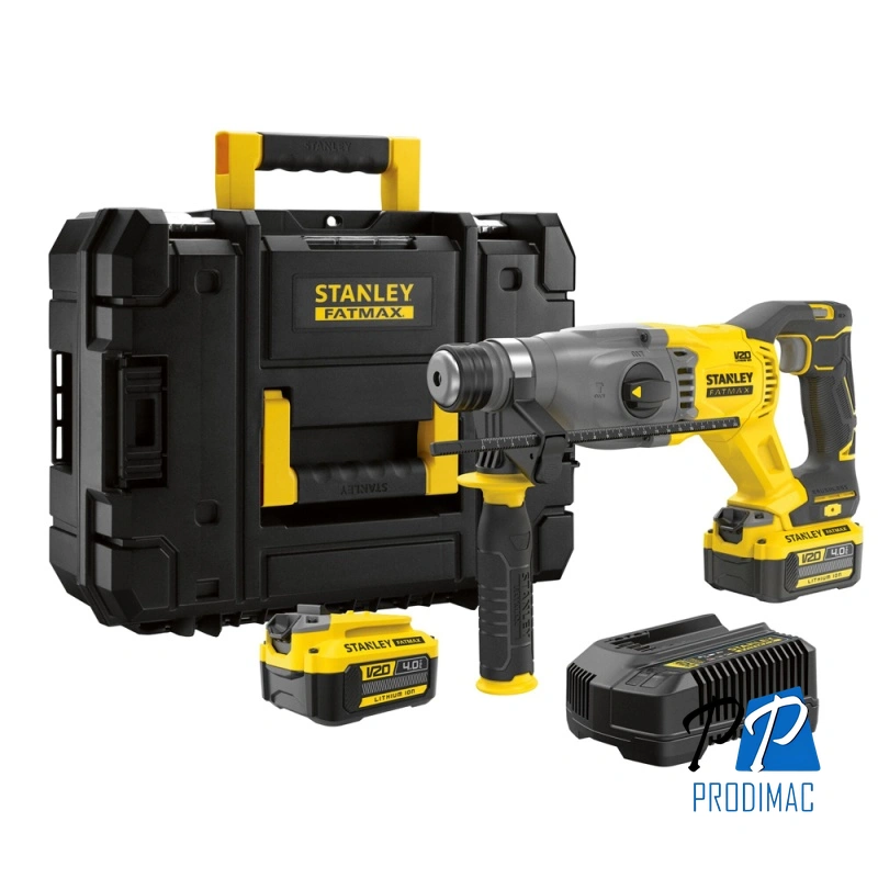 Rotomartillo SDS-Plus 20V Fatmax 2.0J 2 Bat 4.0 Ah Stanley SBH900M2K-B2