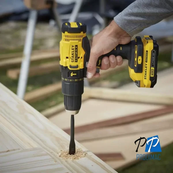 Taladro Percutor 1/2" 20V Fatmax 50Nm 2 Bat 1.5 Ah Stanley SCD711C2K-B2