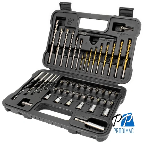 Taladro Percutor 1/2" 20V Inc 2 Bat y Carg + 50 pz + Bolso Stanley SCD711DMSA-B2