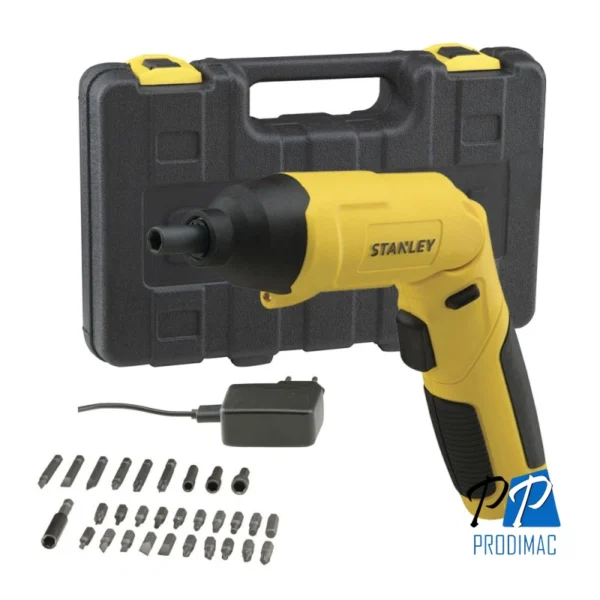Atornillador 1/4" 4V 4.5Nm + 30 Accesorios Stanley SCS4K-B2