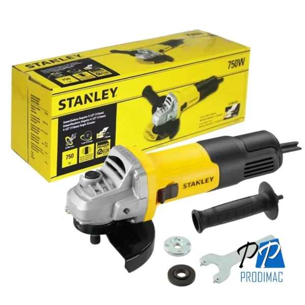 Amoladora Angular 4 1/2" 750W 12000 rpm Stanley SG7115-B2
