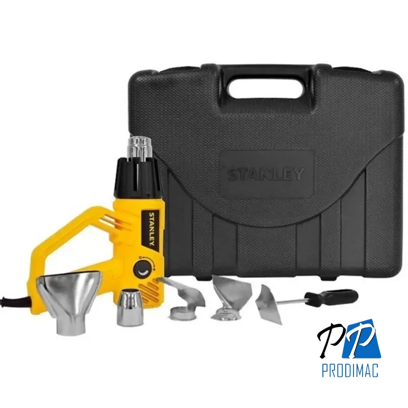 Pistola de Calor 1800 W 600°C + Boquillas + Maleta Plástica Stanley STXH2000K-B2